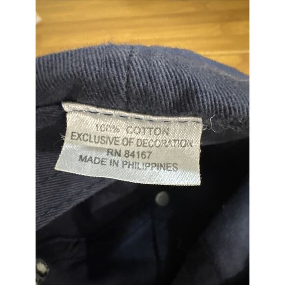 Disneyland RESORTS Mickey Mouse Embroidered Strap Blue Hat OS Blue Adjustable - Picture 6 of 6